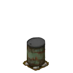 Charcoal Burner Dark Green Barrel