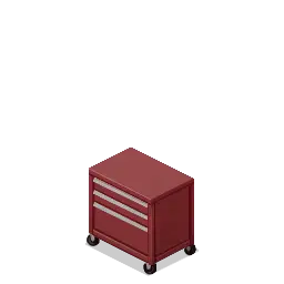 Red Mobile Tool Cabinet