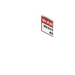 Restricted Area Sign